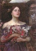 John William Waterhouse Gather Ye Rosebuds or Ophelia oil on canvas